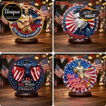 Elvis 250 Years of Freedom Commemorative Gold Plated Coin Elvis 250 Years of Freedom Commemorative Gold Plated Coin