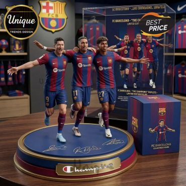 FC Barcelona Champions Triplets Limited Edition Collectible Figure
