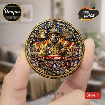 Firefighter 250th Anniversary Premium Commemorative Challenge Coin