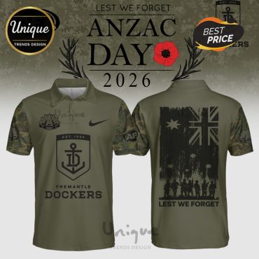 Fremantle Dockers ANZAC Day 2026 Limited Edition Polo