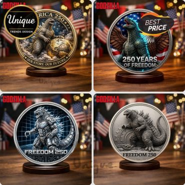 Godzilla America 250th Anniversary Commemorative Premium Display Coin Godzilla America 250th Anniversary Commemorative Premium Display Coin