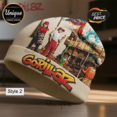 Beanie with Gorillaz band members and logo. Style 2.!