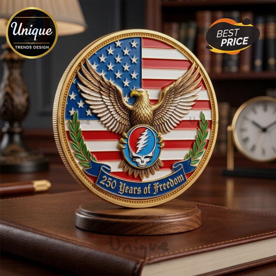 Grateful Dead 250 Years of Freedom American Eagle Commemorative Coin Grateful Dead 250 Years of Freedom American Eagle Commemorative Coin