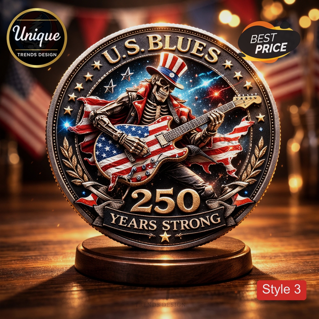 Grateful Dead 250 Years of Freedom American Eagle Commemorative Coin Grateful Dead 250 Years of Freedom American Eagle Commemorative Coin