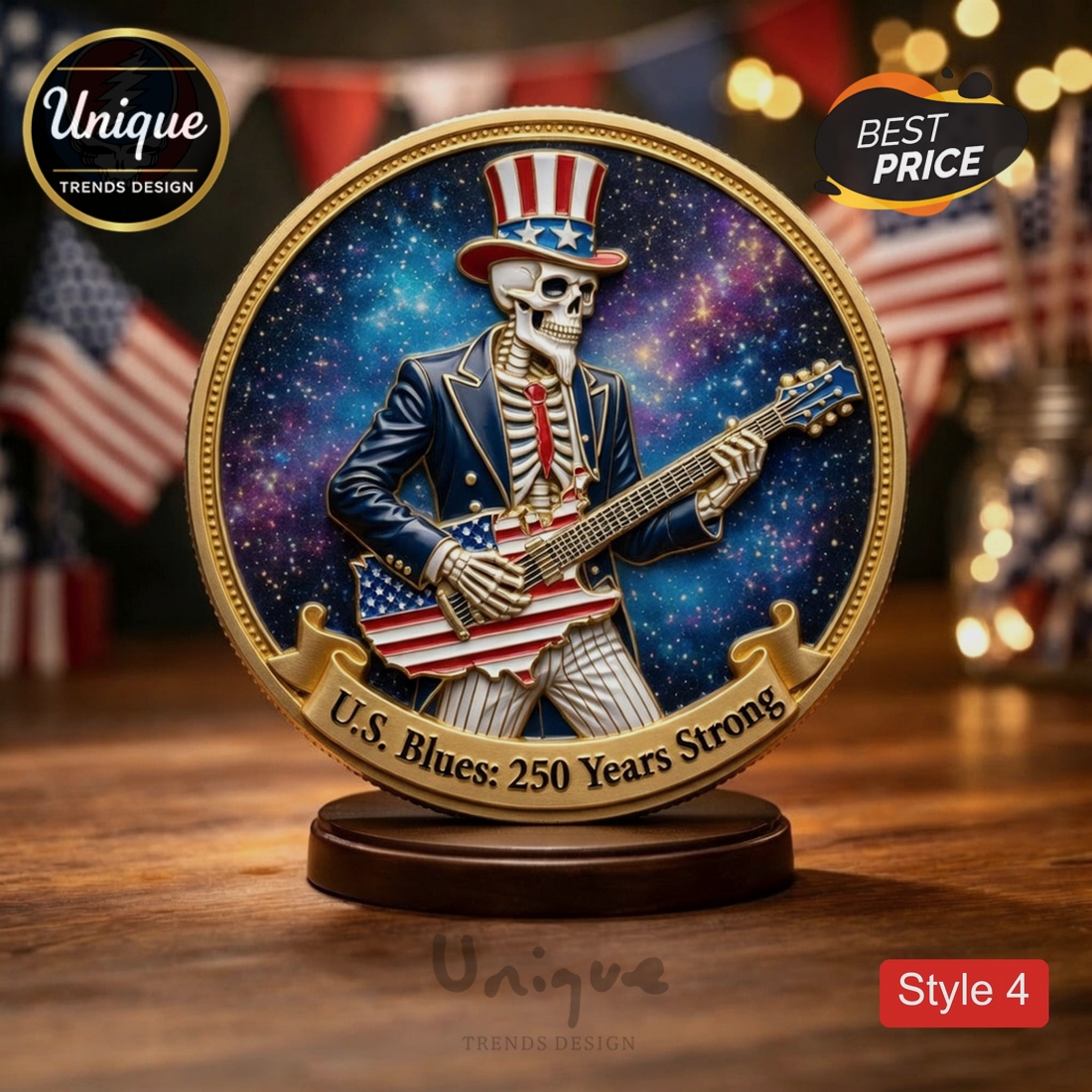 Grateful Dead 250 Years of Freedom American Eagle Commemorative Coin Grateful Dead 250 Years of Freedom American Eagle Commemorative Coin