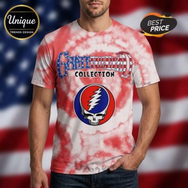 Grateful Dead Red Friday Steal Your Face Graphic 3D Premium T-Shirt