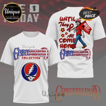Grateful Dead Red Friday Steal Your Face Graphic 3D Premium T-Shirt