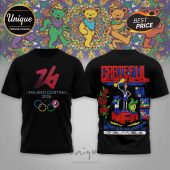 Black tee featuring Grateful Dead Winter Olympic Games Milano Cortina 2026 design!