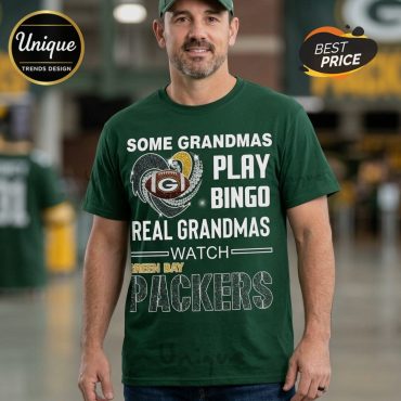 Green Bay Packers Grandma Bingo Graphic T-Shirt