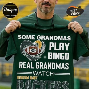 Green Bay Packers Grandma Bingo Graphic T-Shirt