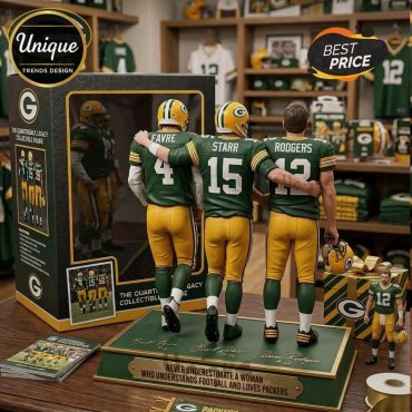 Green Bay Packers Legacy Quarterbacks Favre Starr Rodgers Collectible Figure