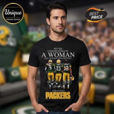 Green Bay Packers Legends Football Fan Premium Graphic Black T-Shirt