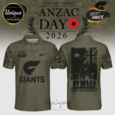 GWS Giants ANZAC Day 2026 Limited Edition Polo Shirt