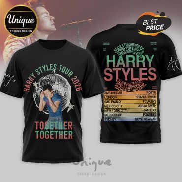 Harry Styles Tour 2026 Together Together Graphic Music Band T-Shirt
