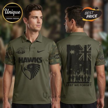 Hawthorn Hawks ANZAC Day 2026 Limited Edition Polo Hawthorn Hawks ANZAC Day 2026 Limited Edition Polo
