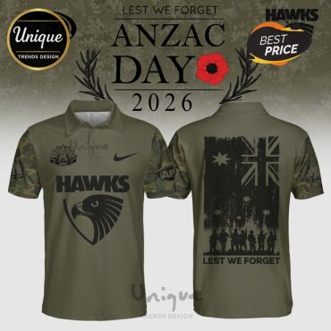 Hawthorn Hawks ANZAC Day 2026 Limited Edition Polo
