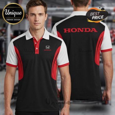 Honda Luxury Polo Shirt, Premium Embroidered Auto Racing Fan Apparel Honda Luxury Polo Shirt, Premium Embroidered Auto Racing Fan Apparel