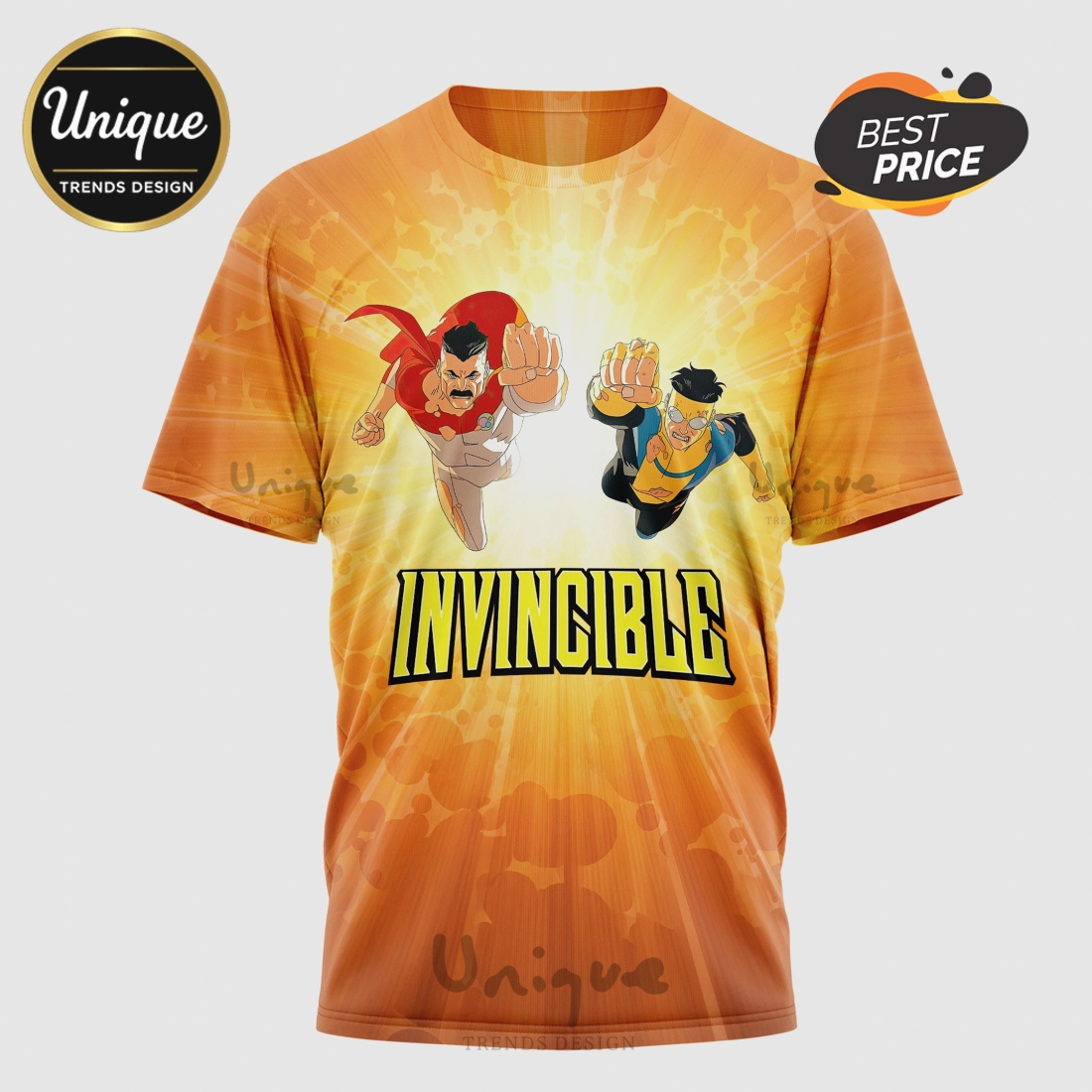 Invincible 3D Graphic Premium All Over Print T-Shirt Invincible 3D Graphic Premium All Over Print T-Shirt