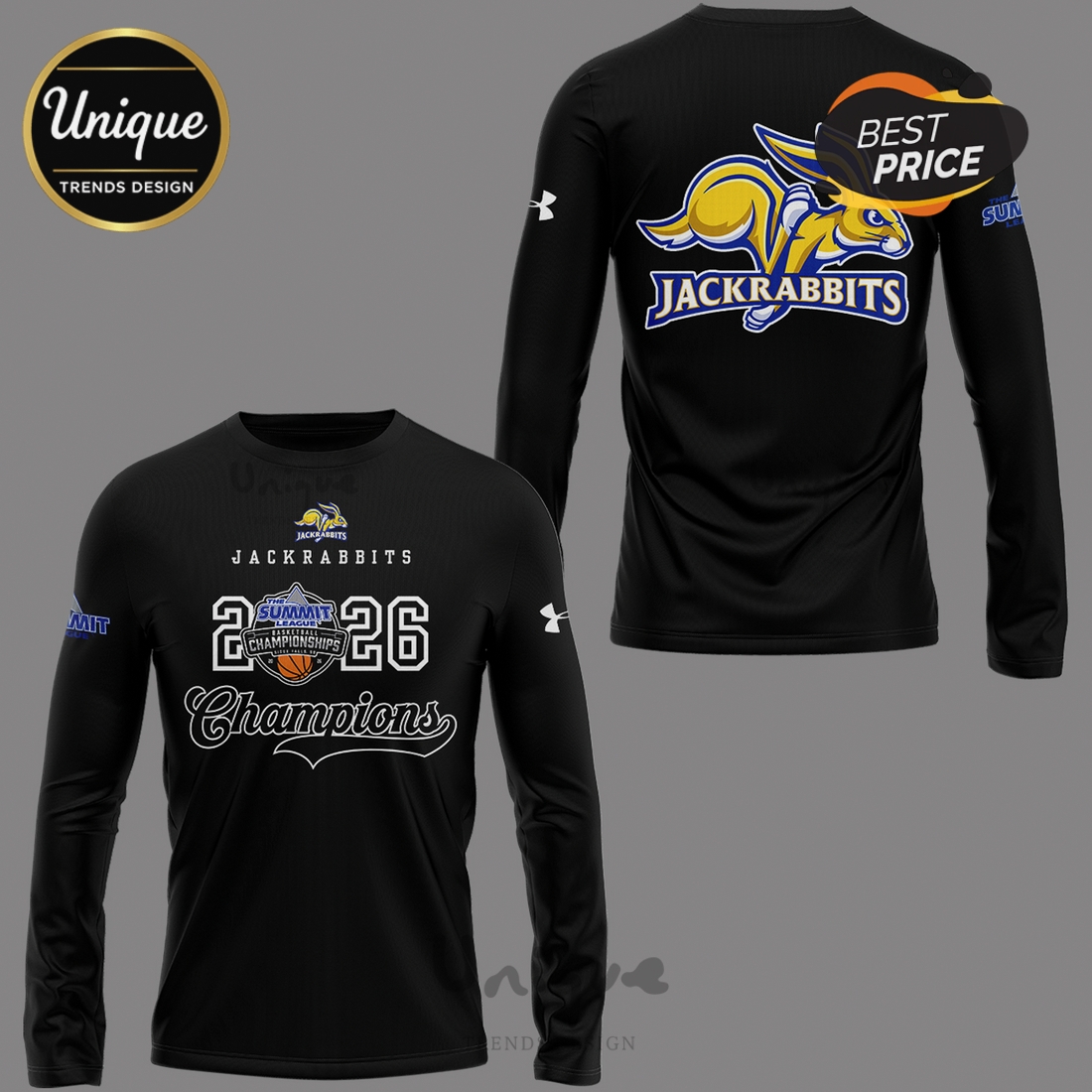 Jackrabbits Champions 2026 Summit League Basketball Hoodie Jackrabbits Champions 2026 Summit League Basketball Hoodie