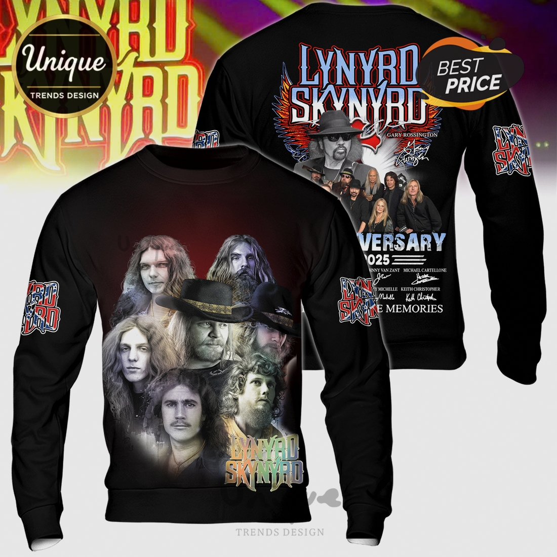 Lynyrd Skynyrd 61st Anniversary 1964-2025 Premium Graphic T-Shirt Lynyrd Skynyrd 61st Anniversary 1964-2025 Premium Graphic T-Shirt