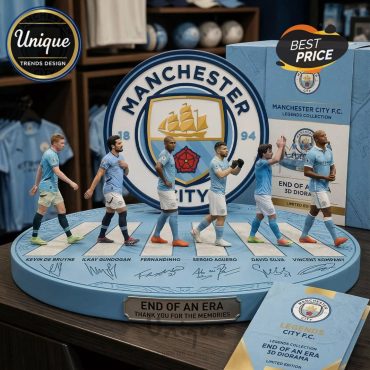Manchester City Legends 3D Diorama – End of an Era Commemorative Plaque