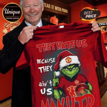Manchester United Grinch They Hate Us Christmas Graphic T-Shirt