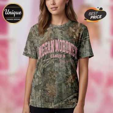 Megan Moroney Cloud 9 Camo Print Graphic Concert Tour T-Shirt