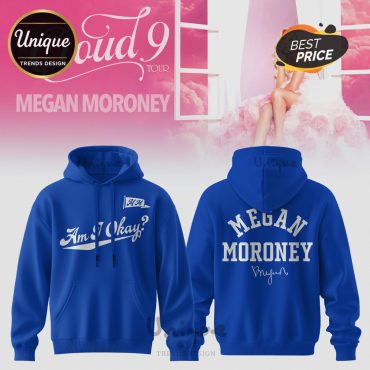 Megan Moroney Cloud 9 Tour Blue Graphic Pullover Hoodie