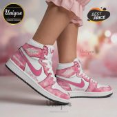 Pink custom sneakers with MEGAN MORONEY name print! Street style shoes, personalized gift idea.!