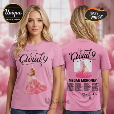 Megan Moroney Cloud 9 Tour Pink Graphic Concert Shirt