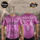 Ny Yankees The Hades Ritual Circle Pink Baseball Jersey Main View - demo10