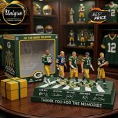 Green Bay Packers 105 Year Memory Collection with Favre, Rodgers, Starr. Green, yellow, signature graphics!