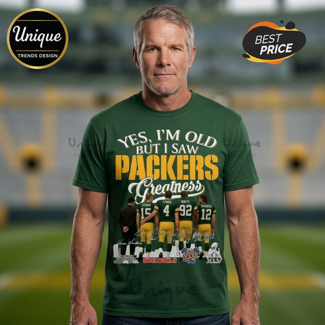 Packers Greatness_ Yes, I’m Old T-Shirt for Green Bay Football Fans Packers Greatness_ Yes, I’m Old T-Shirt for Green Bay Football Fans