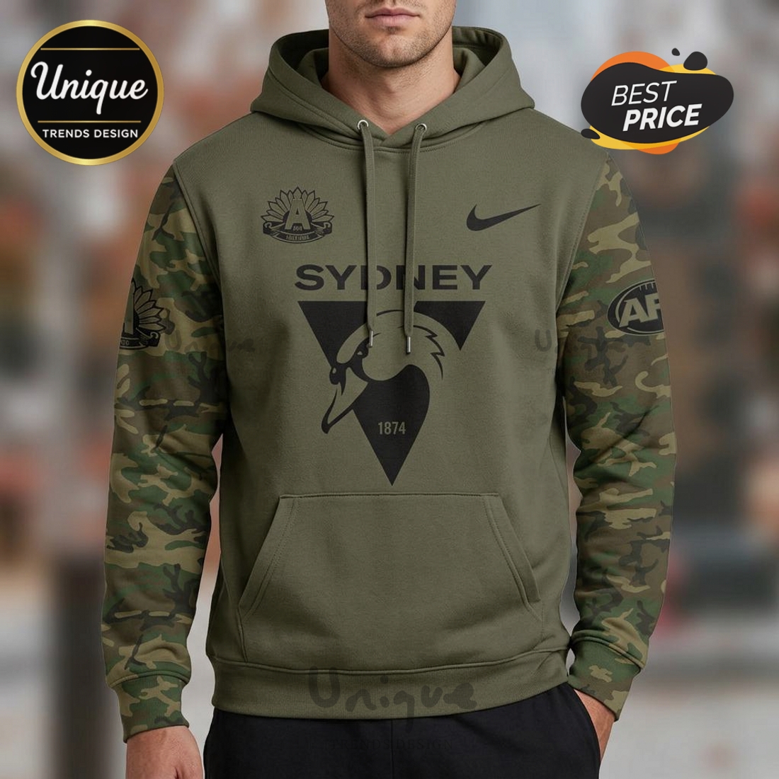 Sydney Swans ANZAC Day 2026 Limited Edition Camo Hoodie Sydney Swans ANZAC Day 2026 Limited Edition Camo Hoodie
