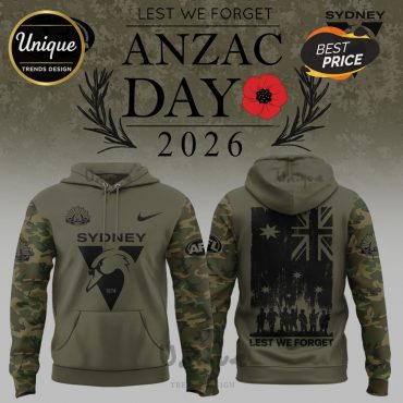Sydney Swans ANZAC Day 2026 Limited Edition Camo Hoodie