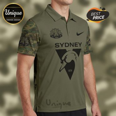 Sydney Swans ANZAC Day 2026 Limited Edition Camo Sleeve Polo