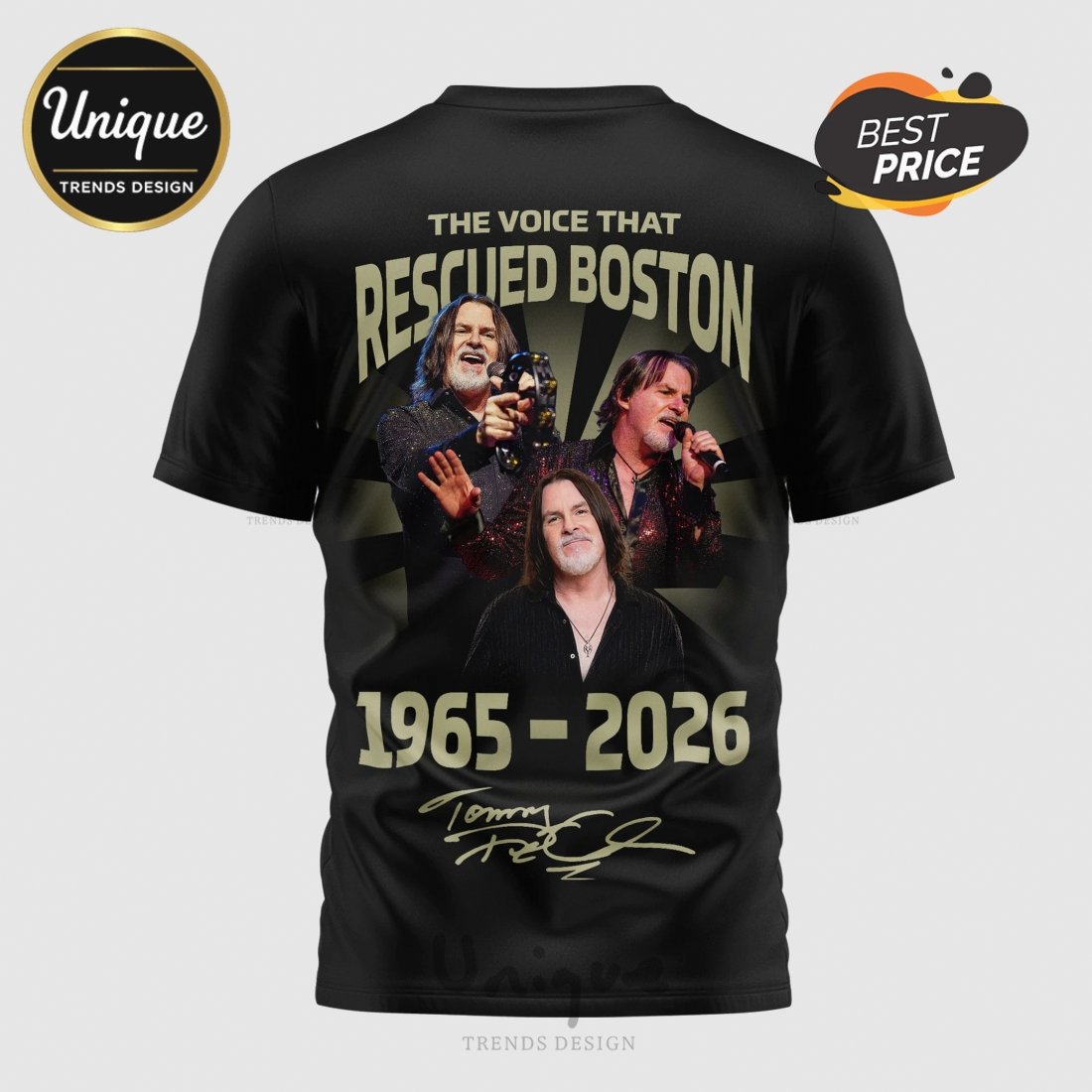 Tommy DeCarlo The Voice That Rescued Boston Tribute Graphic T-Shirt Tommy DeCarlo The Voice That Rescued Boston Tribute Graphic T-Shirt