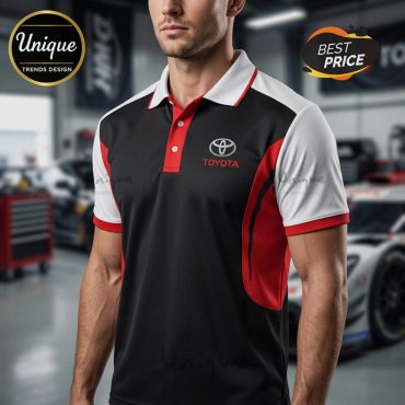 Toyota Polo Shirt, Premium Automotive Racing Style
