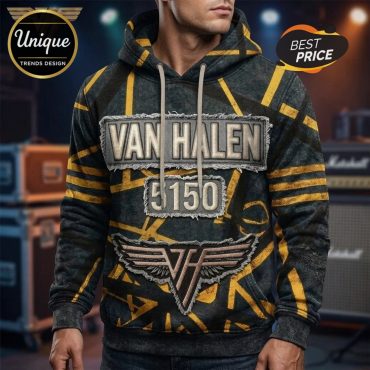 Van Halen 5150 Premium Graphic Print Fashion Hoodie
