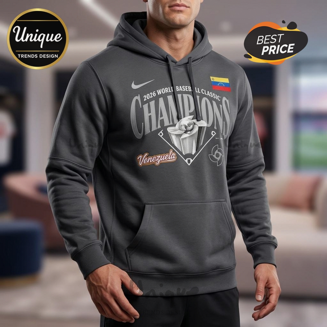 Venezuela Baseball Champions 2026 World Classic Premium Hoodie Venezuela Baseball Champions 2026 World Classic Premium Hoodie