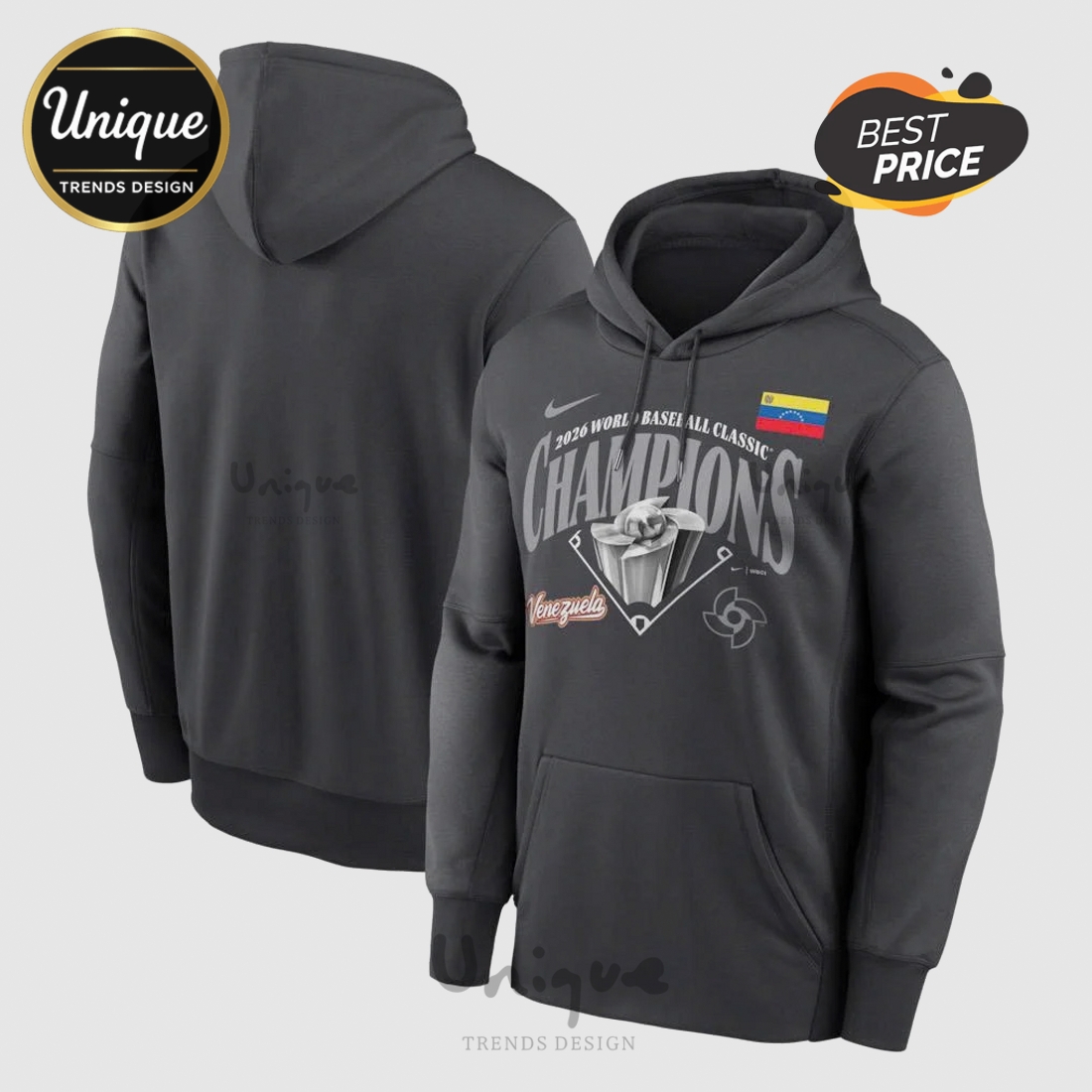 Venezuela Baseball Champions 2026 World Classic Premium Hoodie Venezuela Baseball Champions 2026 World Classic Premium Hoodie