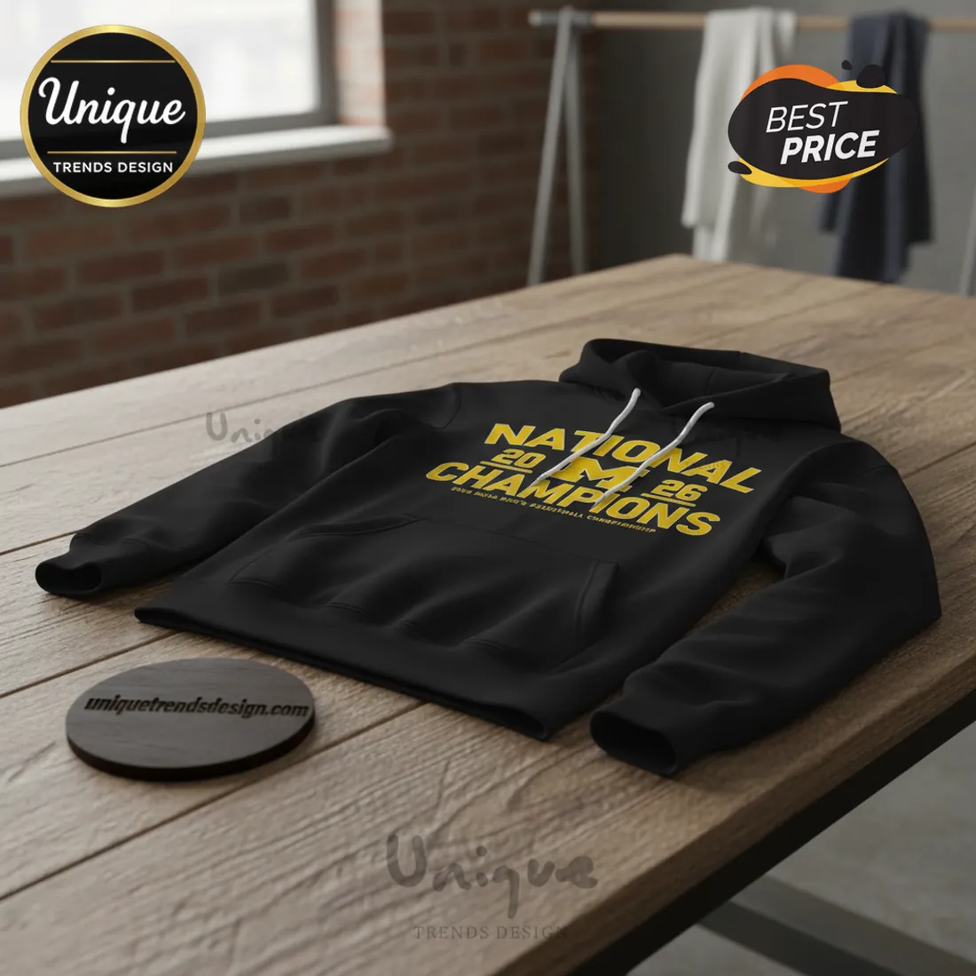 2026 Michigan Wolverines Men's Basketball National Champions Signature Hoodie