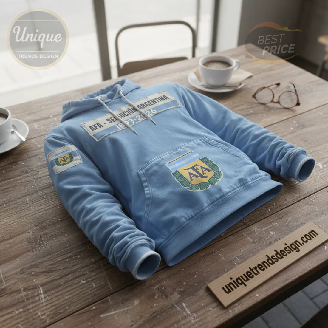 AFA Argentina National Team 1893-2026 Commemorative Vintage Hoodie