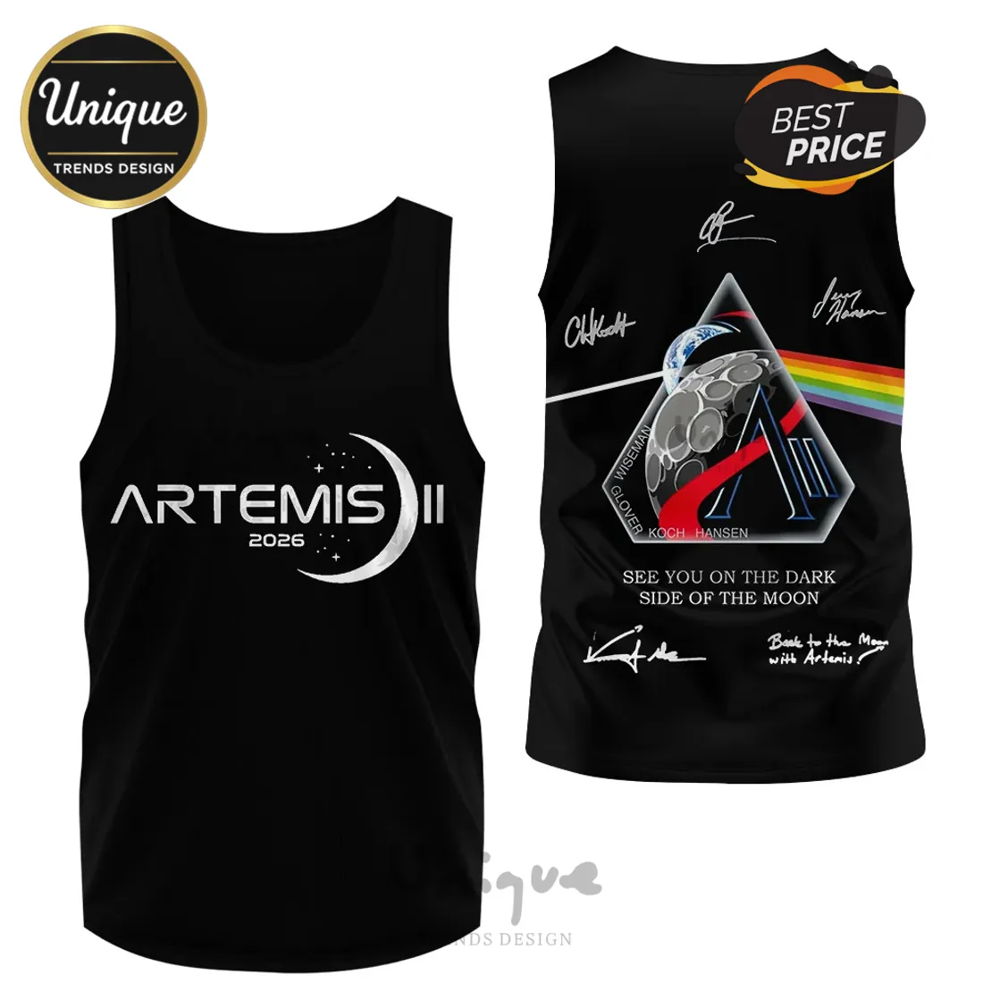 Artemis II Dark Side of the Moon Astronaut Signatures Shirt Artemis II Dark Side of the Moon Astronaut Signatures Shirt