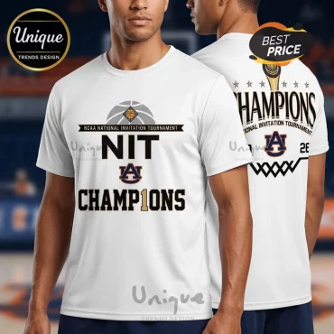 Auburn Tigers NIT Champions 2026 Commemorative Basketball T-Shirt
