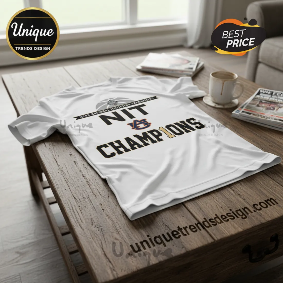 Auburn Tigers NIT Champions 2026 Commemorative Basketball T-Shirt