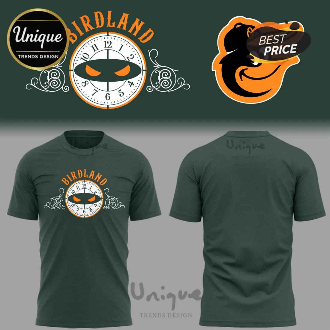 Baltimore Orioles Birdland Clock Graphic Fan Gift Pullover Hoodie Baltimore Orioles Birdland Clock Graphic Fan Gift Pullover Hoodie