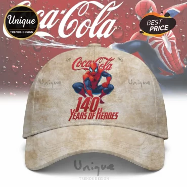 Coca-Cola Spider-Man 140 Years of Heroes Commemorative Baseball Cap