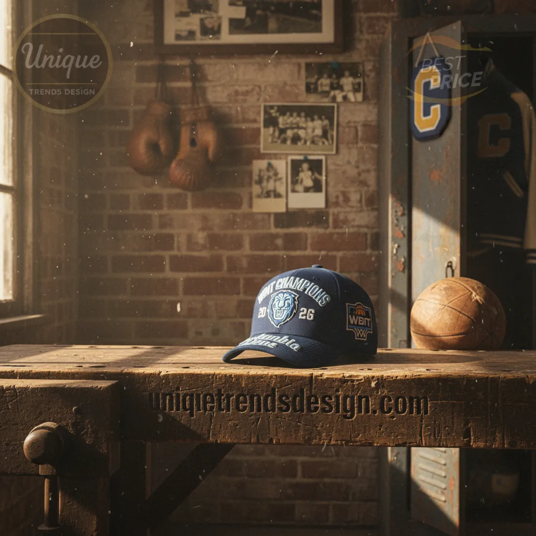 Columbia Lions WBIT Champions 2026 Embroidered Baseball Cap Columbia Lions WBIT Champions 2026 Embroidered Baseball Cap