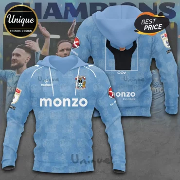 Coventry City FC Sky Blues Pullover Hoodie